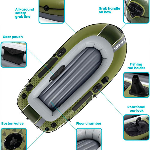 خرید قایق بادی اینتکس سیهاوک 3 مدل Seahawk TM 66333 ارزان