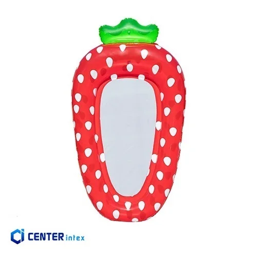 تشک بادی روی آب بزرگ طرح توت فرنگی