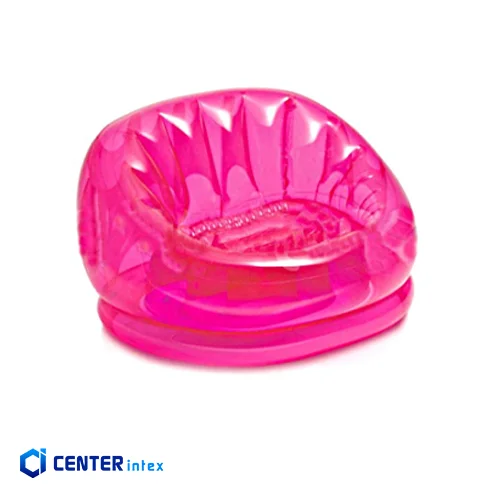 مبل بادی صورتی شفاف تک نفره 68594