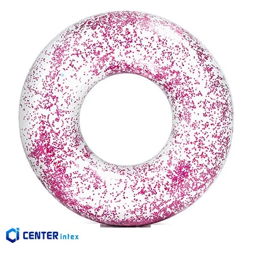 حلقه شنا بادی شاین دار صورتی قطر 107