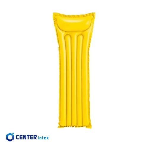 تشک بادی روی آب یکنفره زرد رنگ اینتکس