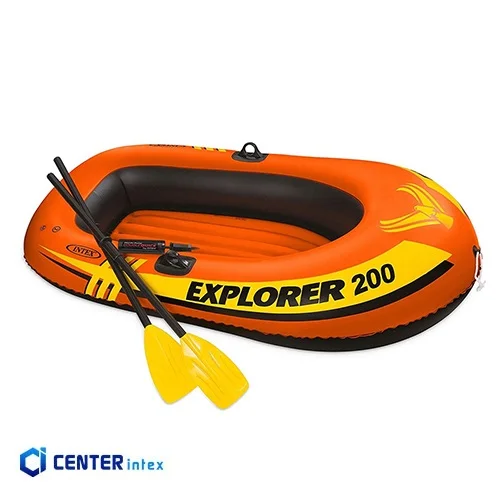 قایق بادی دونفره اینتکس مدل اکسپلورر 200 پارو دار