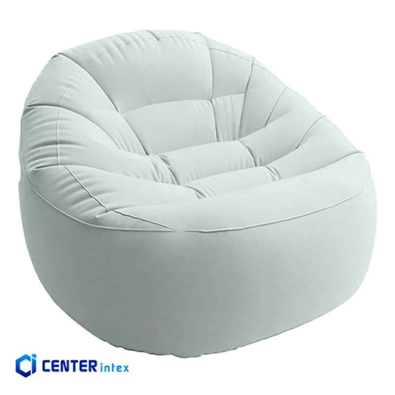 مبل بادی یک نفره دلوکس اینتکس رنگ طوسی 68590