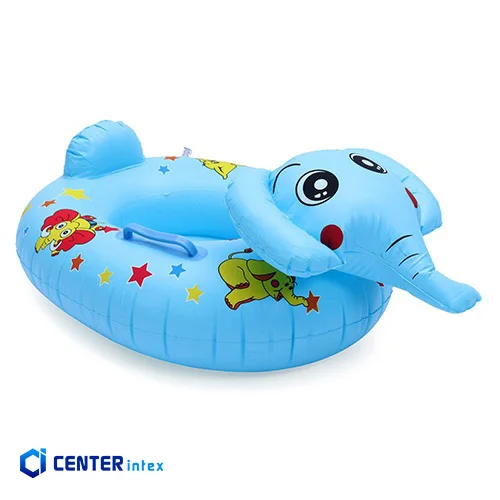 شناور بادی شورتی کودک طرح فیل آبی
