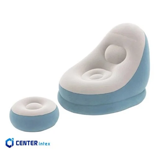 مبل بادی زیرپایی دار تکنفره دو رنگ بست وی