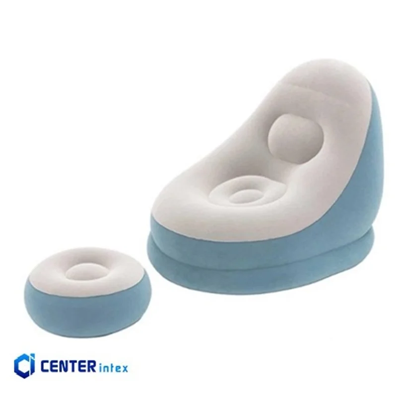 مبل بادی زیرپایی دار تکنفره دو رنگ بست وی