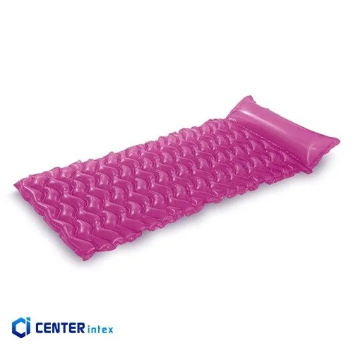 تشک بادی روی آب صورتی بالش دار اینتکس