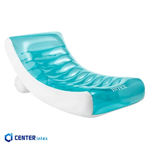 تشک بادی روی آب شیبدار آبی رنگ