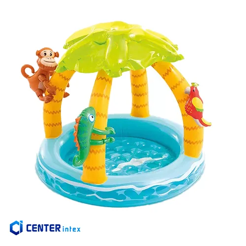 استخر بادی کودک سایبان دار مدل جنگل