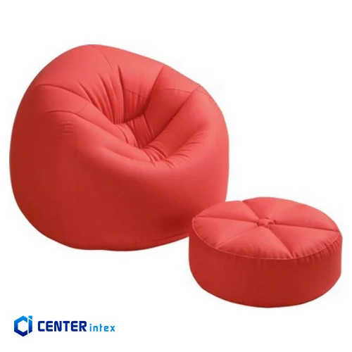 مبل بادی قرمز اینتکس با زیر پایی 68558