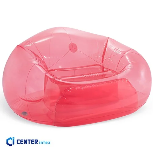 مبل بادی اینتکس یک نفره شفاف صورتی