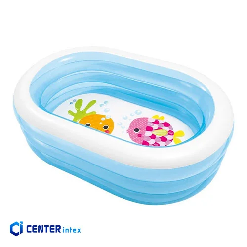 استخر بادی کودک اینتکس مدل بیضی شفاف