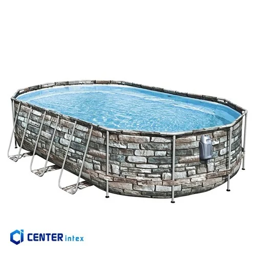 استخر پیش ساخته بست وی طرح سنگ بیضی 7 متری