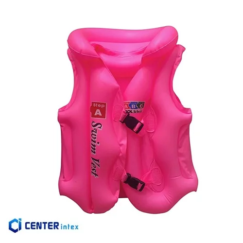 جلیقه شنا بادی 6 تا 12 سال صورتی