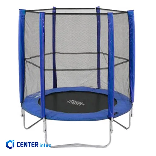 ترامپولین با توری محافظ قطر 180 سانتی متر