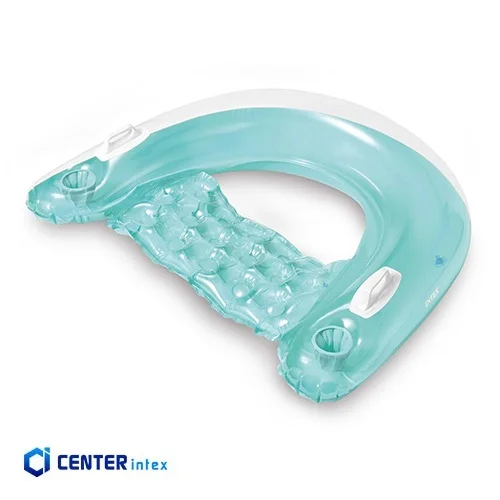 تشک بادی روی آب آبی دستگیره دار مدل مبلی