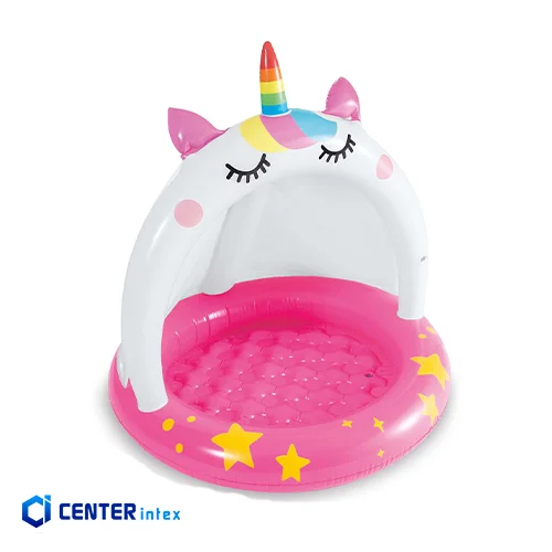 استخر بادی کودک اینتکس طرح سایبان دار یونیکورن