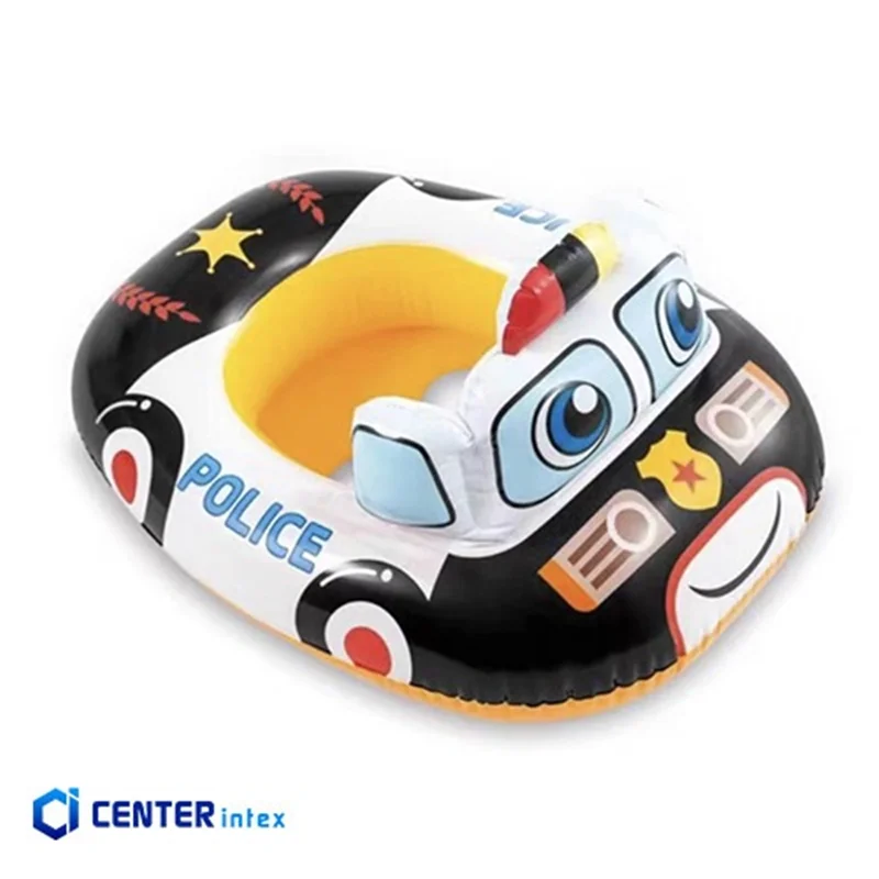 شناور بادی شورتی کودک مدل ماشین پلیس