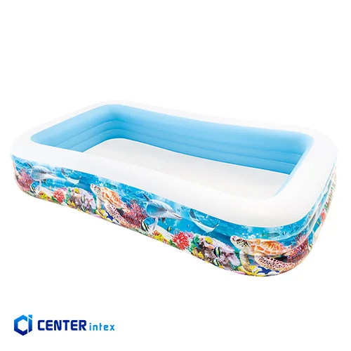 استخر بادی خانوادگی اینتکس طرح آکواریومی