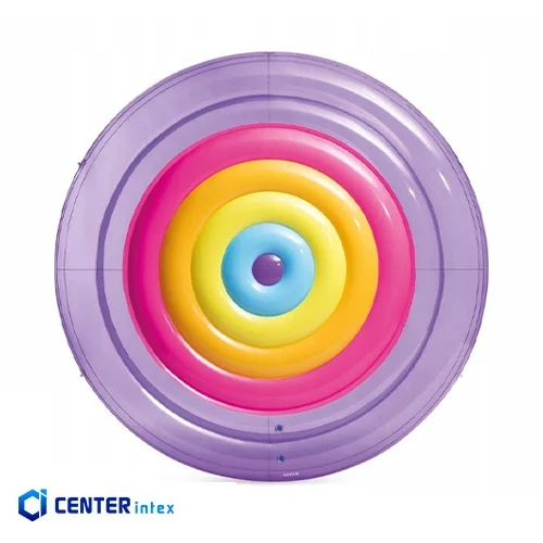 تشک بادی روی آب اینتکس گرد رنگارنگ