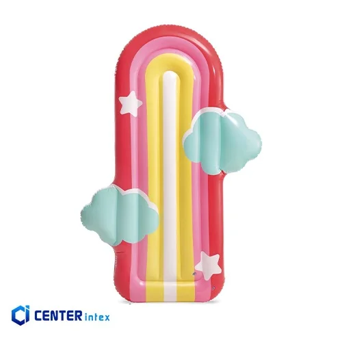 تشک بادی روی آب مدل رنگین کمان و ابر تکنفره