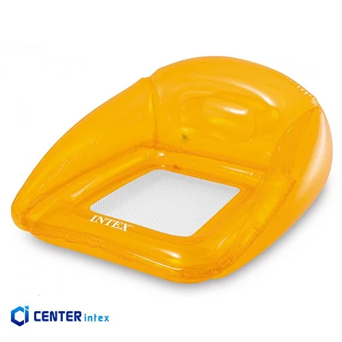 شناور بادی روی آب مبلی کف توری نارنجی شفاف