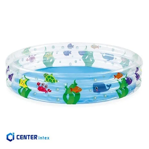 استخر بادی کودک شفاف سه حلقه بست وی
