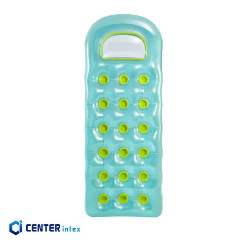 تشک بادی روی آب تکنفره آبی مدل پنجره ای