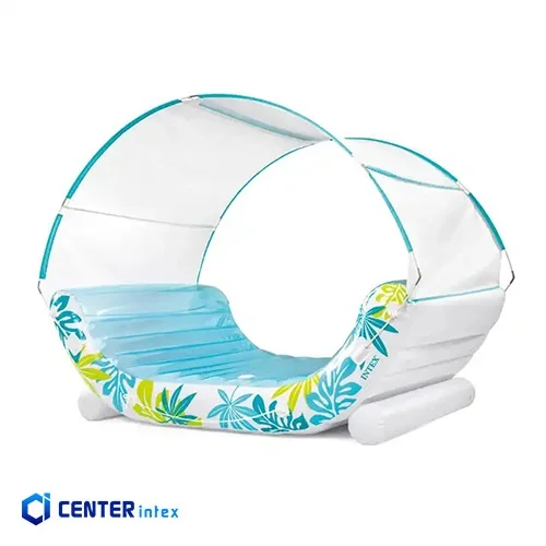 شناور بادی روی آب اینتکس دونفره سایبان دار