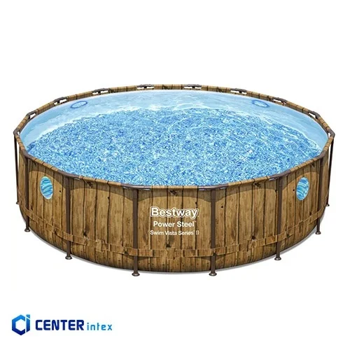 استخر پیش ساخته فریمی طرح چوب گرد