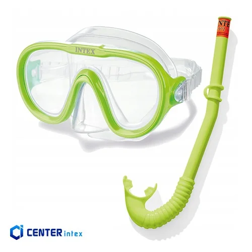ماسک شنا و اسنورکل بالای 8 سال سبز رنگ
