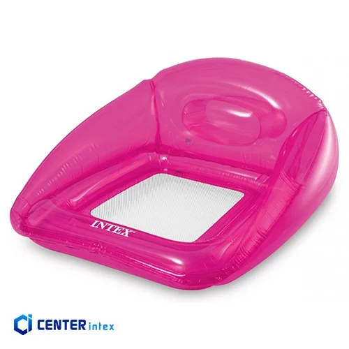 شناور بادی روی آب مبلی کف توری صورتی شفاف