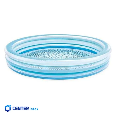 استخر بادی سه رینگ کودک اینتکس طرح سرامیکی آبی