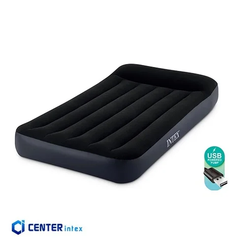 تشک بادی تکنفره پمپ سرخود دار لوکس اینتکس