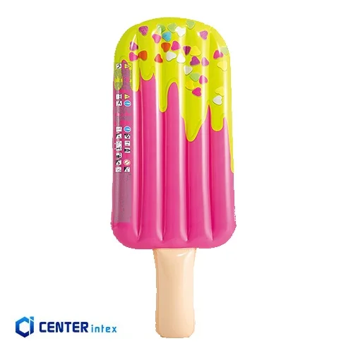 تشک بادی روی آب بزرگسال تکنفره طرح بستنی چوبی