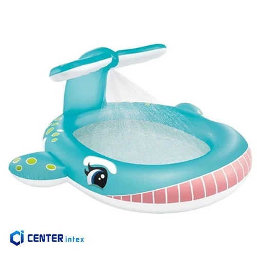استخر بادی کودک مدل نهنگ آبپاش دار