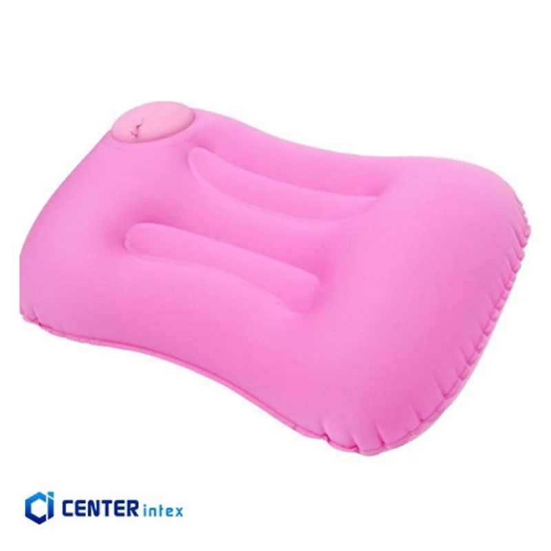 بالش بادی سفری پمپ باد سرخود صورتی