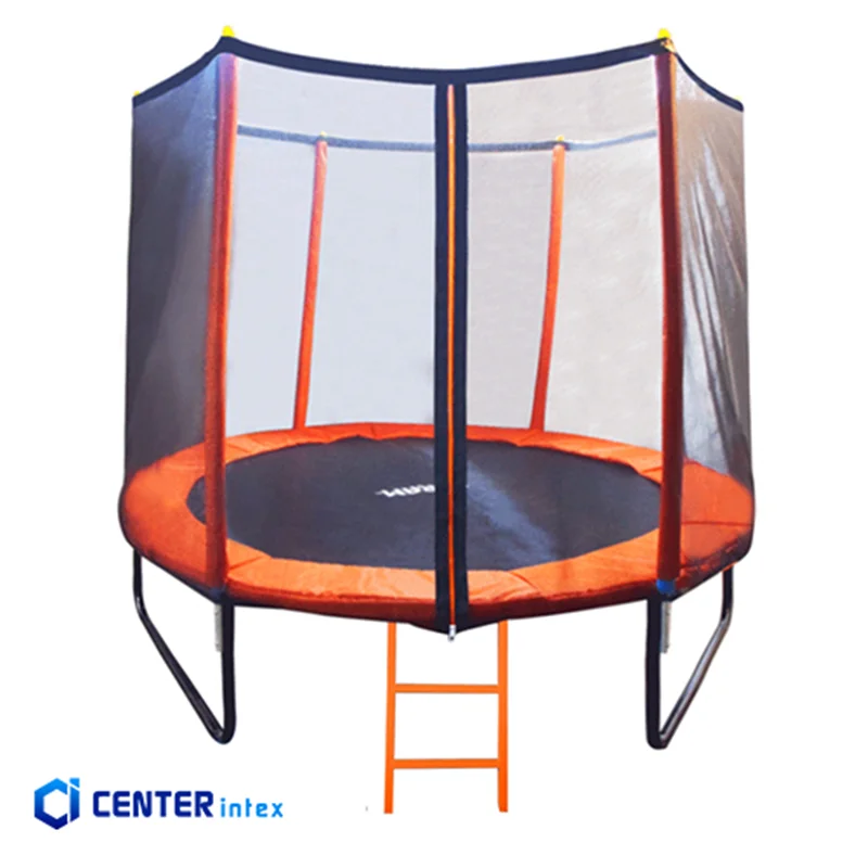 ترامپولین فضای باز آبی یا نارنجی قطر 2.5 متر